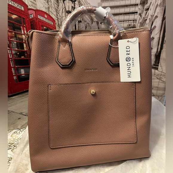 Authentic Japanese brand Hund Red convertible backpack satchel - Picture 2 of 16